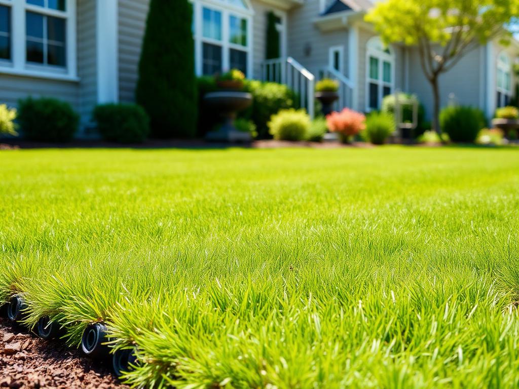 Backyard sod install